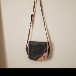 Vintage MarkCross Striped Crossbody Purse Made in Italy. EST 1845