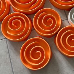 New Slow Feeder Pet Bowl , Orange