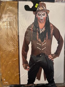 Halloween costume Witch Doctor Jacket (only)