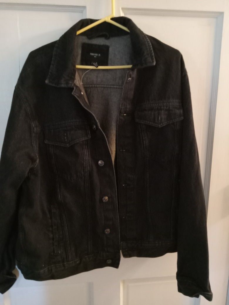 Black Jean Jacket XL 