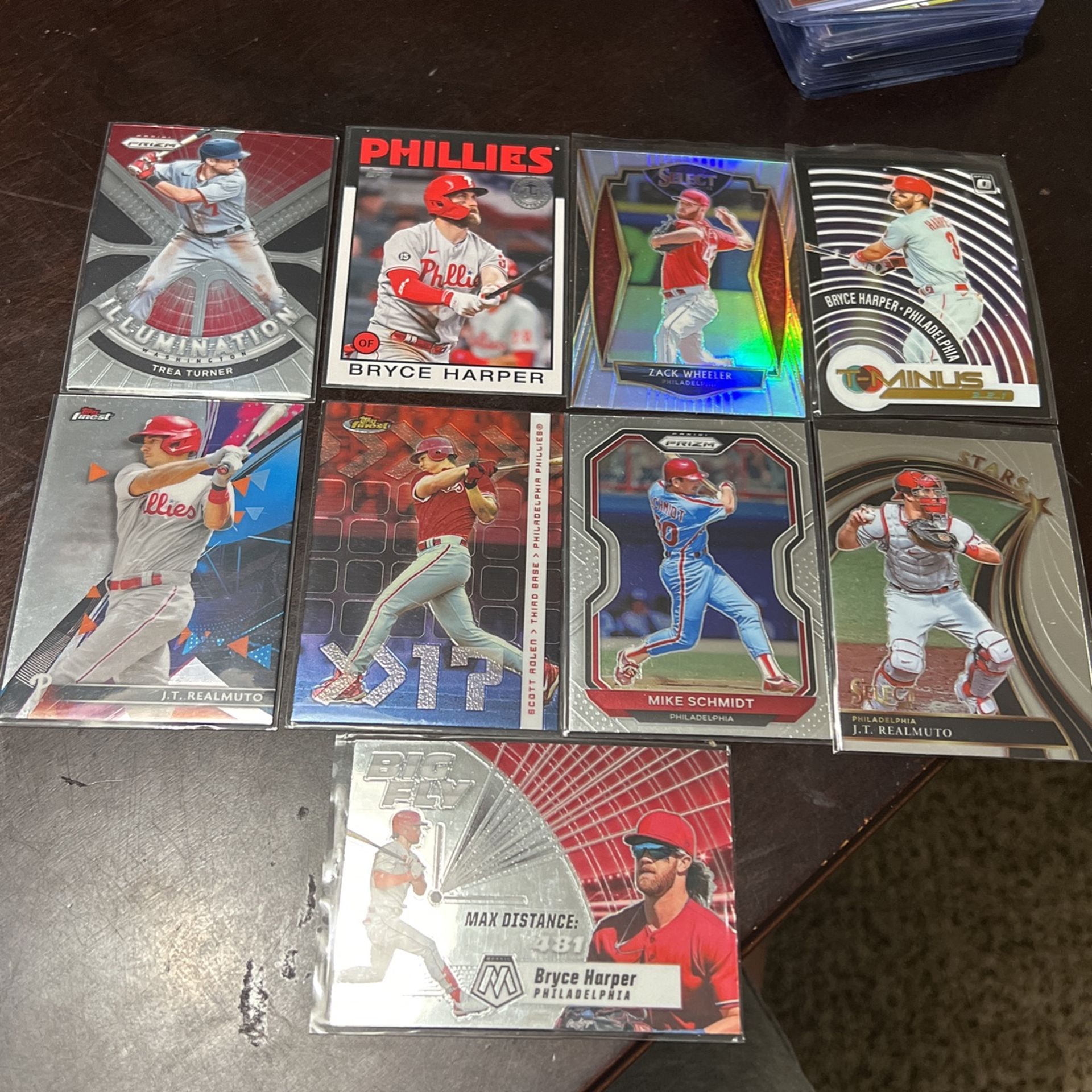Philadelphia Phillies Set Of 9 MLB Baseball Cards