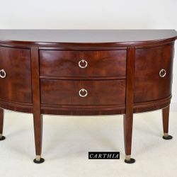 Modern Demilune Sideboard/Buffet console entry table entertainment center tv stand L56”*D19”*H34”(address In Description 
