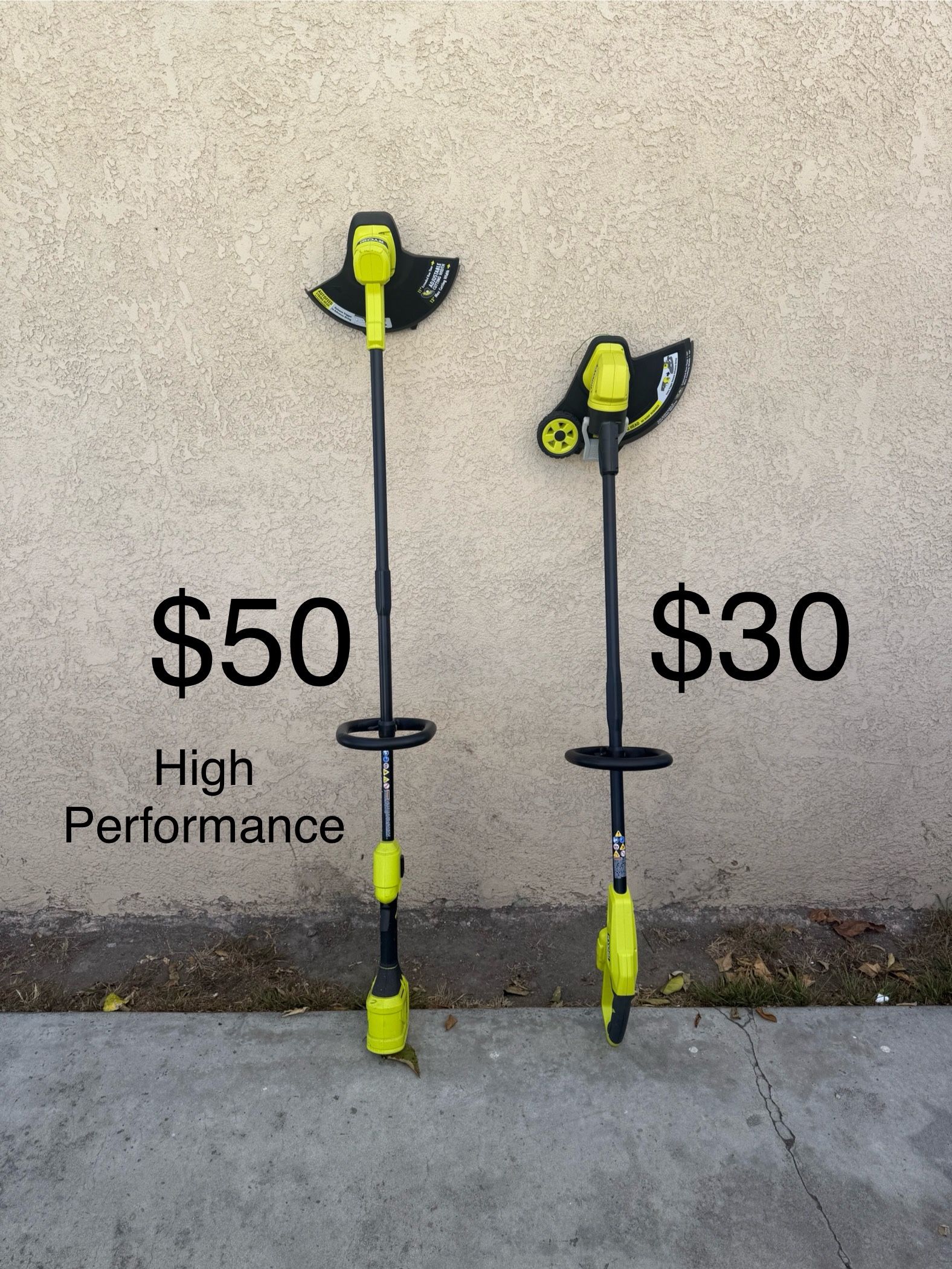 RYOBI ONE+ 18V HP String Trimmer & 13 in. Cordless Battery String Trimmer/Edger (Tool Only)