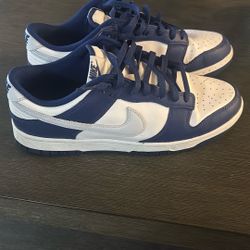 Nike Low Dunk White And Navy