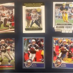 Tom Brady Lot of 6 Cards
