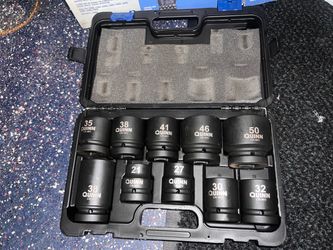 1” drive impact socket set
