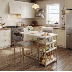 Kitchen Island table With Chairs