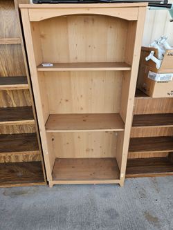 Bookshelves and table