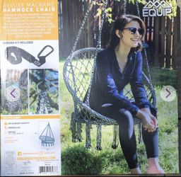 Equip macrame hammock 2025 chair
