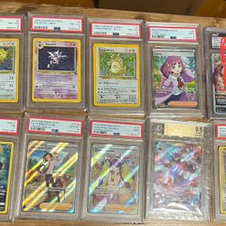 18 Graded Pokemon Cards
