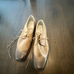  Ted Baker Men’s Leather Dress Shoes (Tan/Brown) – Size 10