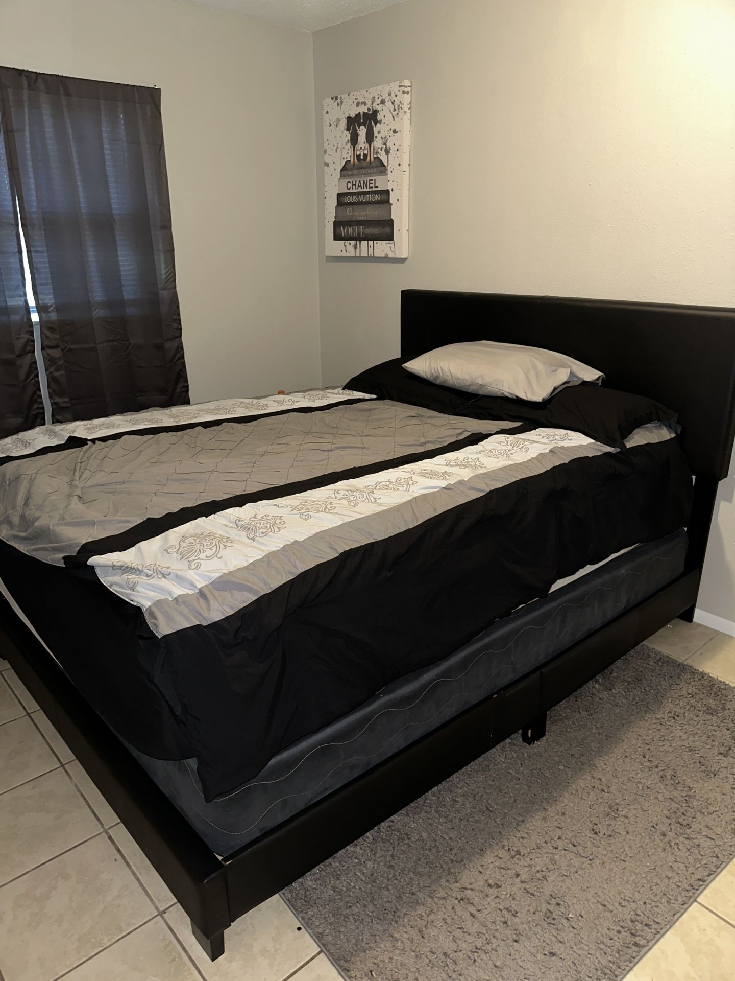 BED FRAME ONLY QUEEN SIZE