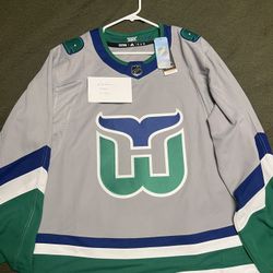 Carolina Hurricanes Reverse Retro 1.0 Whalers Adidas Primegreen Jersey