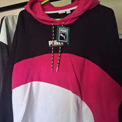 Female Puma Crop-Top Hoodie