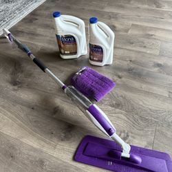 Reusable Floor Mop With Pads And Refill