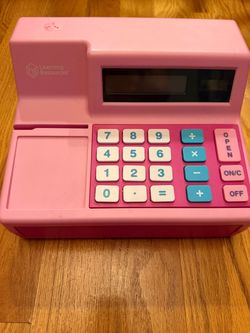 Learning Resources Pink toy cash register