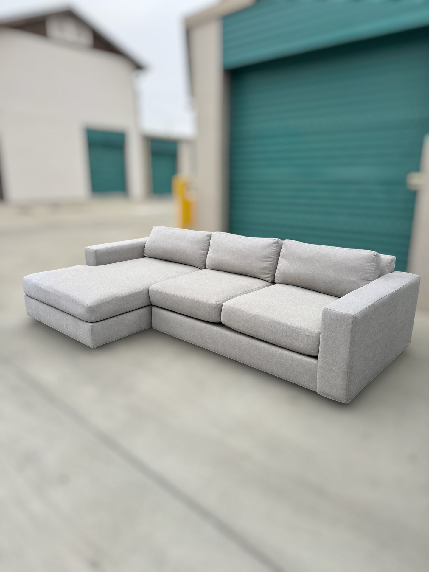 West Elm Urban Grey 2 Piece Sectional Sofa Couch - π DELIVERY AVAILABLE // ONLY $50 DOWN πΈ