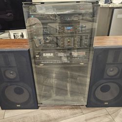 Vintage SANSUI / Fisher Tower Stereo 
