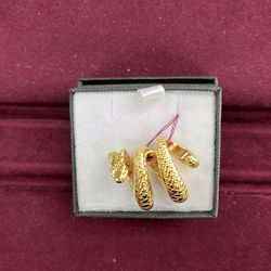 14K Gold Snake Pendant 3.2 grams