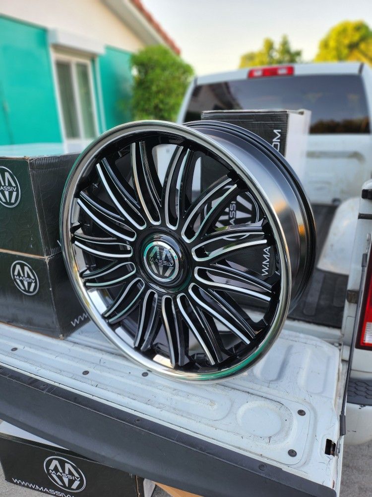 24 NEW Rims With Floating Caps