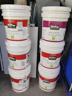 BEHR WHITE PAINT W/ PRIMER