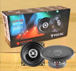 Focal Car Speakers 4" 2 Way Coaxial Speaker System 60 Watt Auditor Series RCX-100 🚨 Payment Options Available 🚨 No Credit Needed 🚨
