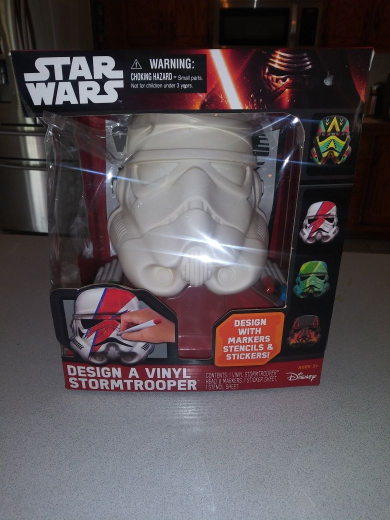 STAR WARS DESIGN A VINYL STORMTROOPER NEW SEALED IN BOX