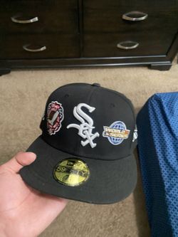Chicago white Sox black hat 7 1/4 patches championship hat