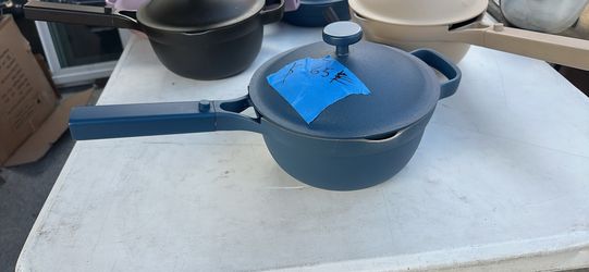 Pans and pots  Comes with 8.5 inch pot non stick  Brand: our place  Brand new  Pick up in sun valley  Cash only