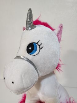 Unicorn White Pink Plush Stuffed Animal Toy
