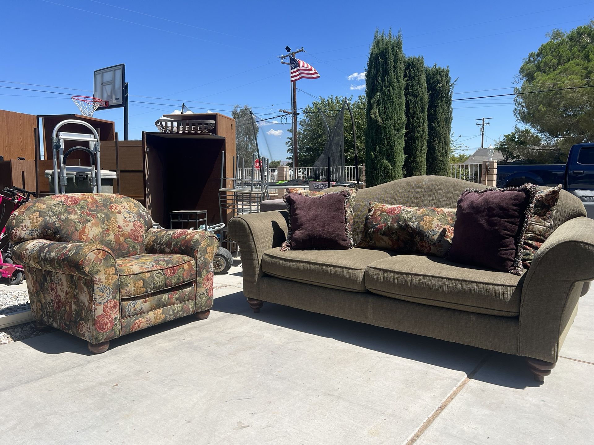 Sofa W/ Matching Chair!