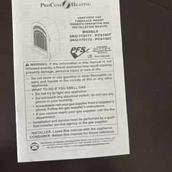 Gas Fireplace Originally $616