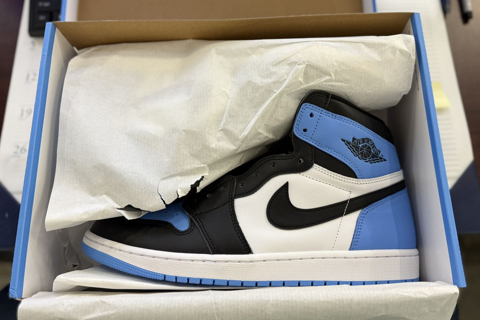 Jordan 1 UNC Toe