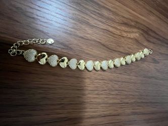 14K GOLD HEARTS 💕 ADULT BRACELET