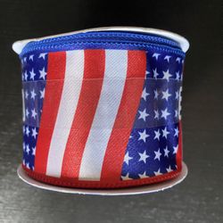 Place & Time Patriotic Ribbon USA Flag For 4th Of July Decor 