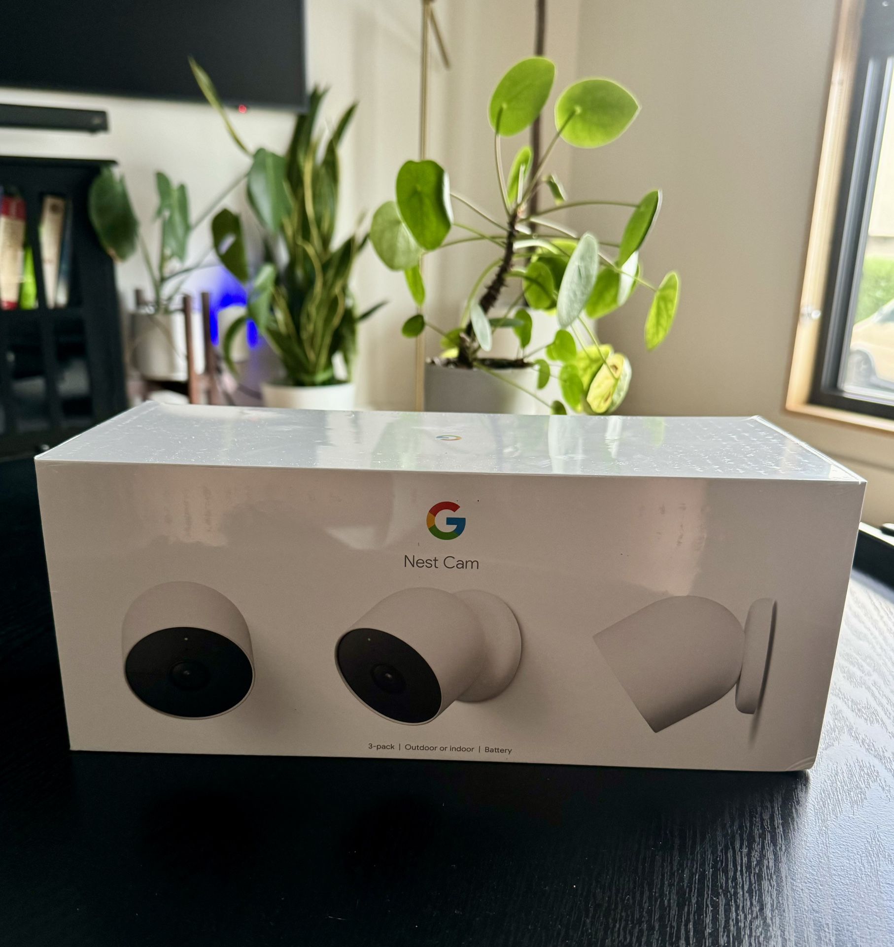 NEW IN BOX- Google Nest Camera (3 pack) Outdoor/Indoor 2nd Gen