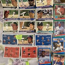 Baseball  Cards Two Dollars Each. good Condition.