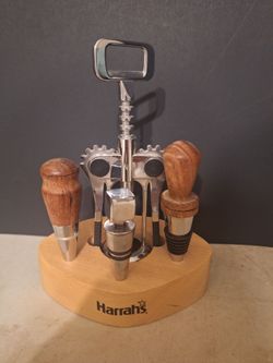 Harrah's Wine Tool Accessory Set with Stand-$25