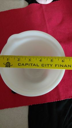 Vintage milk glass bowl for stand up mixer