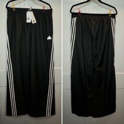 Adidas, Women’s Future Icon, 3-Stripes Woven Pants, Black, Size L, NEW‼️