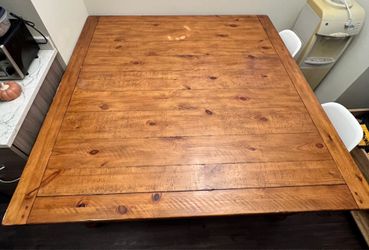 Pottery Barn Solid Wood Farmhouse Dining Table 60” x 60”