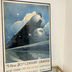 Art Deco Train Print 