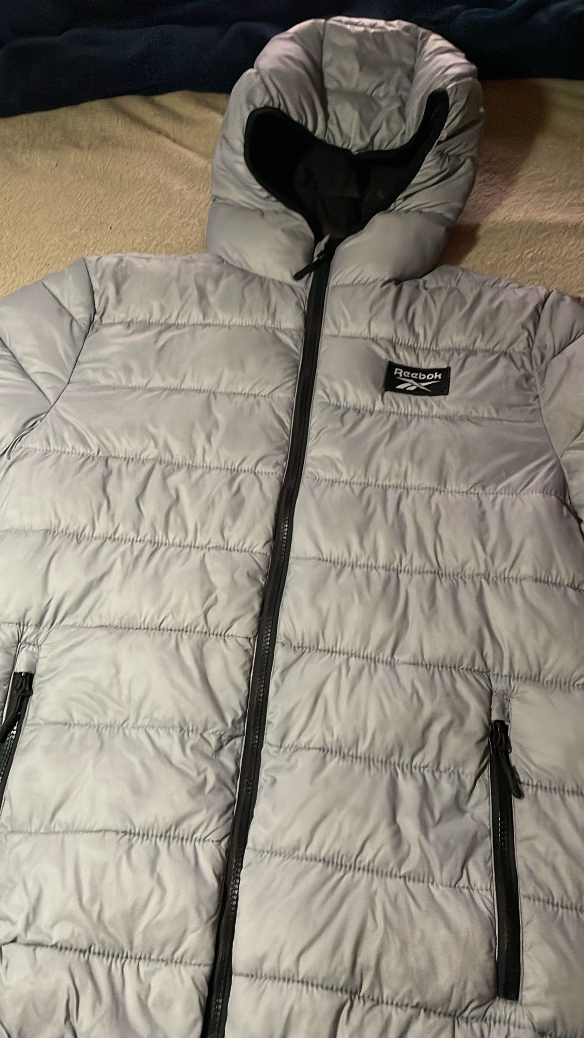 Reflective Reebok Puffer Jacket