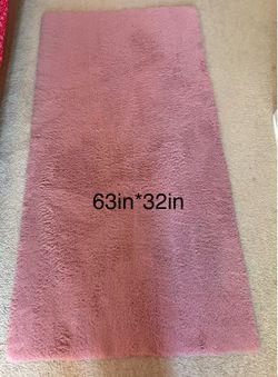 Soft pink rug