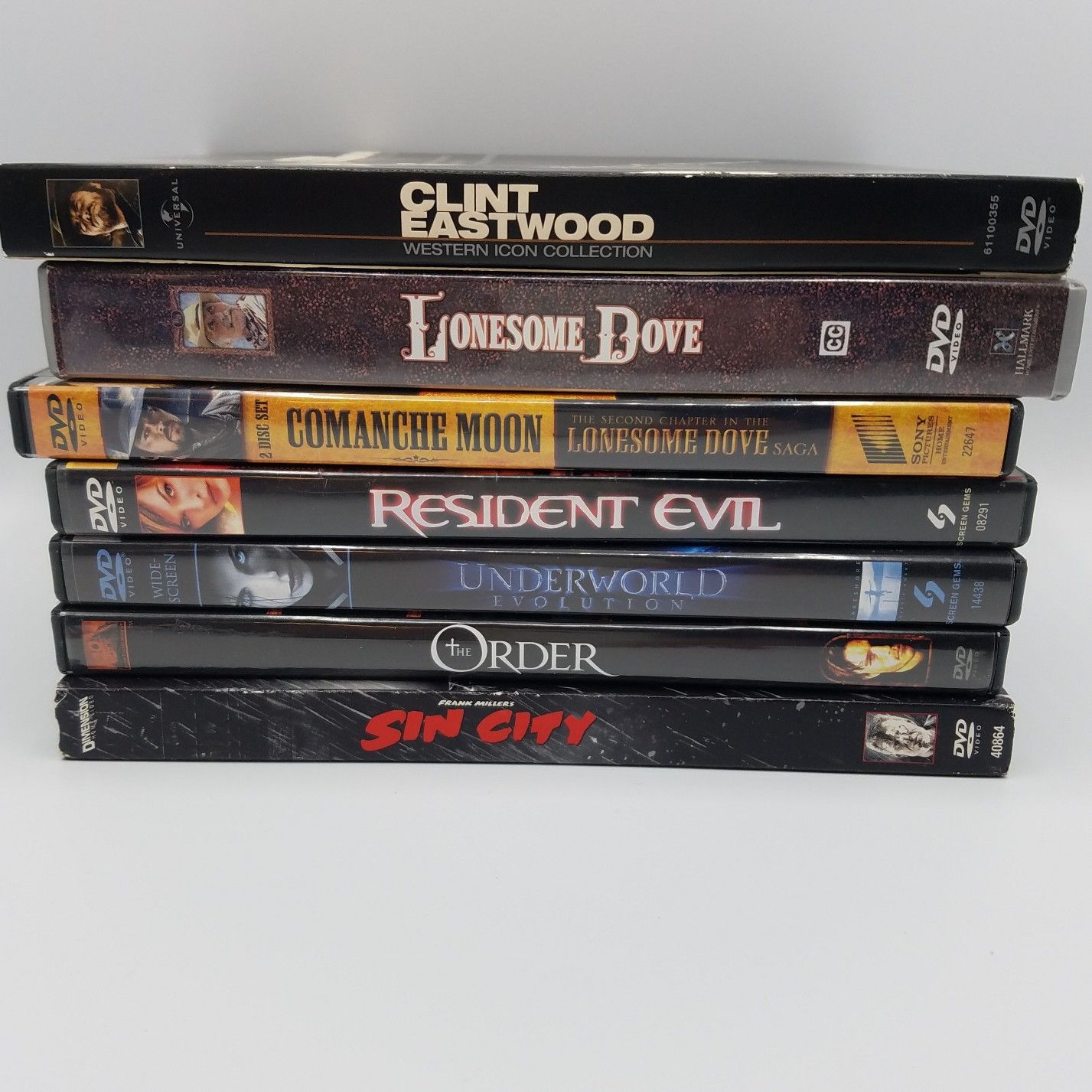 Western and Horror Movie Lot of 8 DVDs