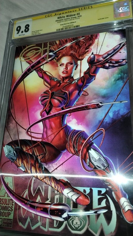 9.8 SS CGC White Widow #4 Lenticular Cover