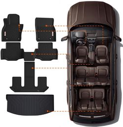 4.8 4.8 out of 5 stars (21) Tesson Floor Mats Accessories 3 Row Liners Set&Cargo Liners Custom Fit for 2024 2025 Mazda CX-90 6 & 7 Seats（Both Fit CX90