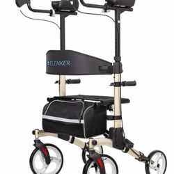 Dual-Brake Upright walker 10" wheels Open-box