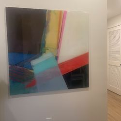 GLASS PRINTING WALL ART.     $45