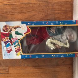 Antique Toy-Action Santa